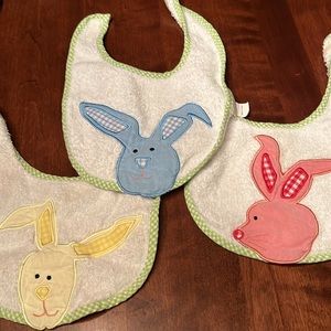 Happy Easter! 3 pottery barn kids 100% cotton bibs